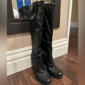 Ladies tall black boots